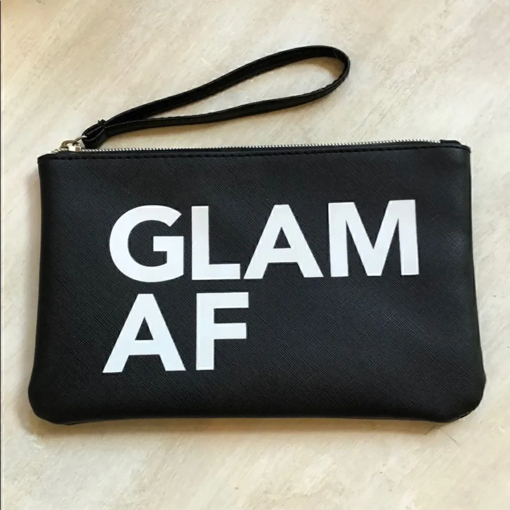 💄Crimes of Beauty Glam AF faux leather wristlet💄